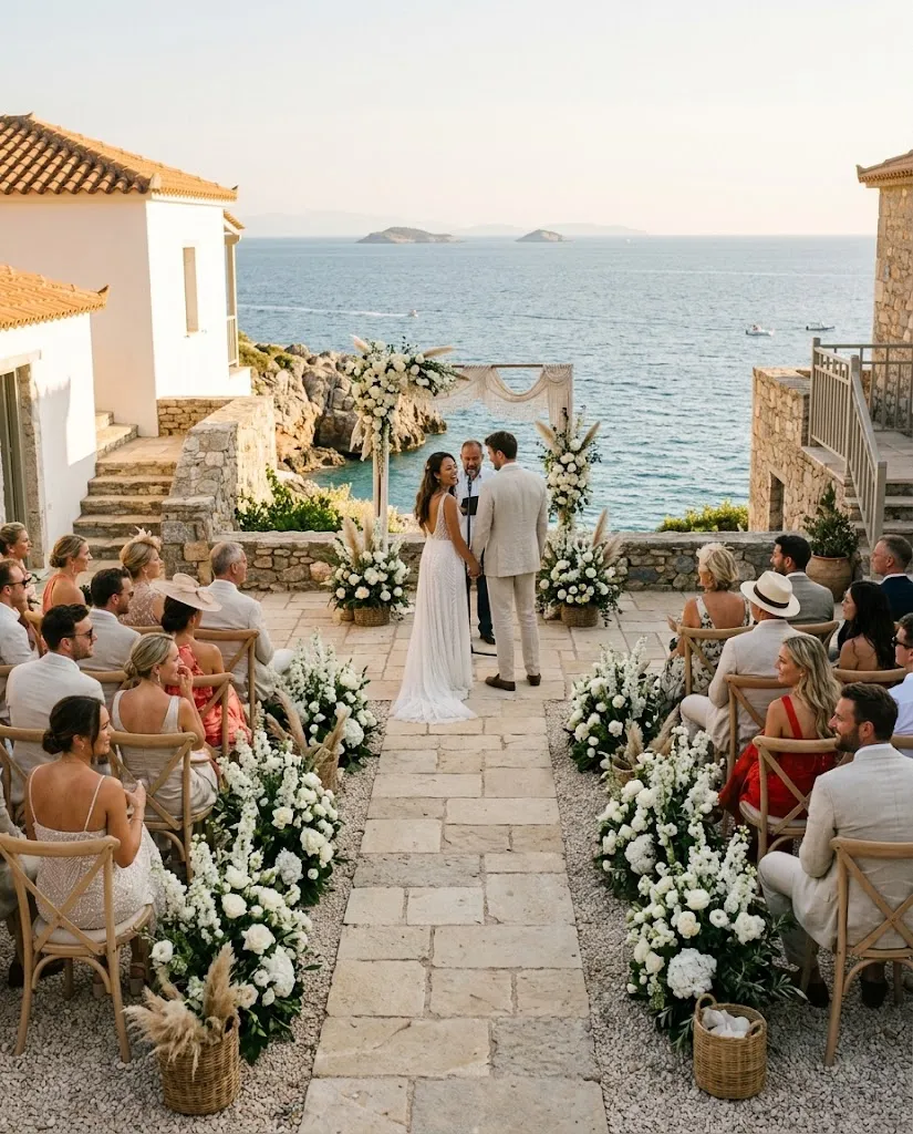 Destination wedding δίπλα στη θάλασσα